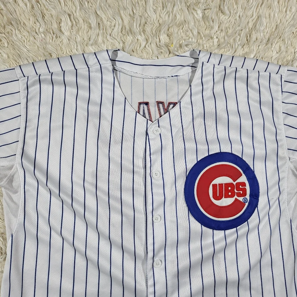 Chicago Cubs Majestic Jersey Kris Bryant #17 Short Sleeve Size 44 - Picture 3 of 15